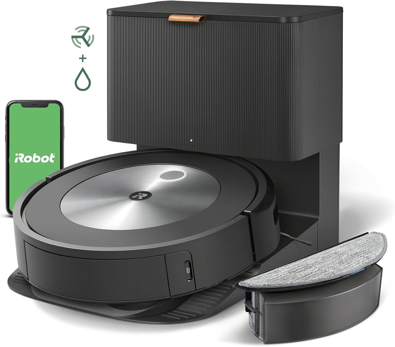 iRobot Roomba Combo j5+ Robot aspirador con función de fregado incl. estación de aspiración Reacondicionada por experto